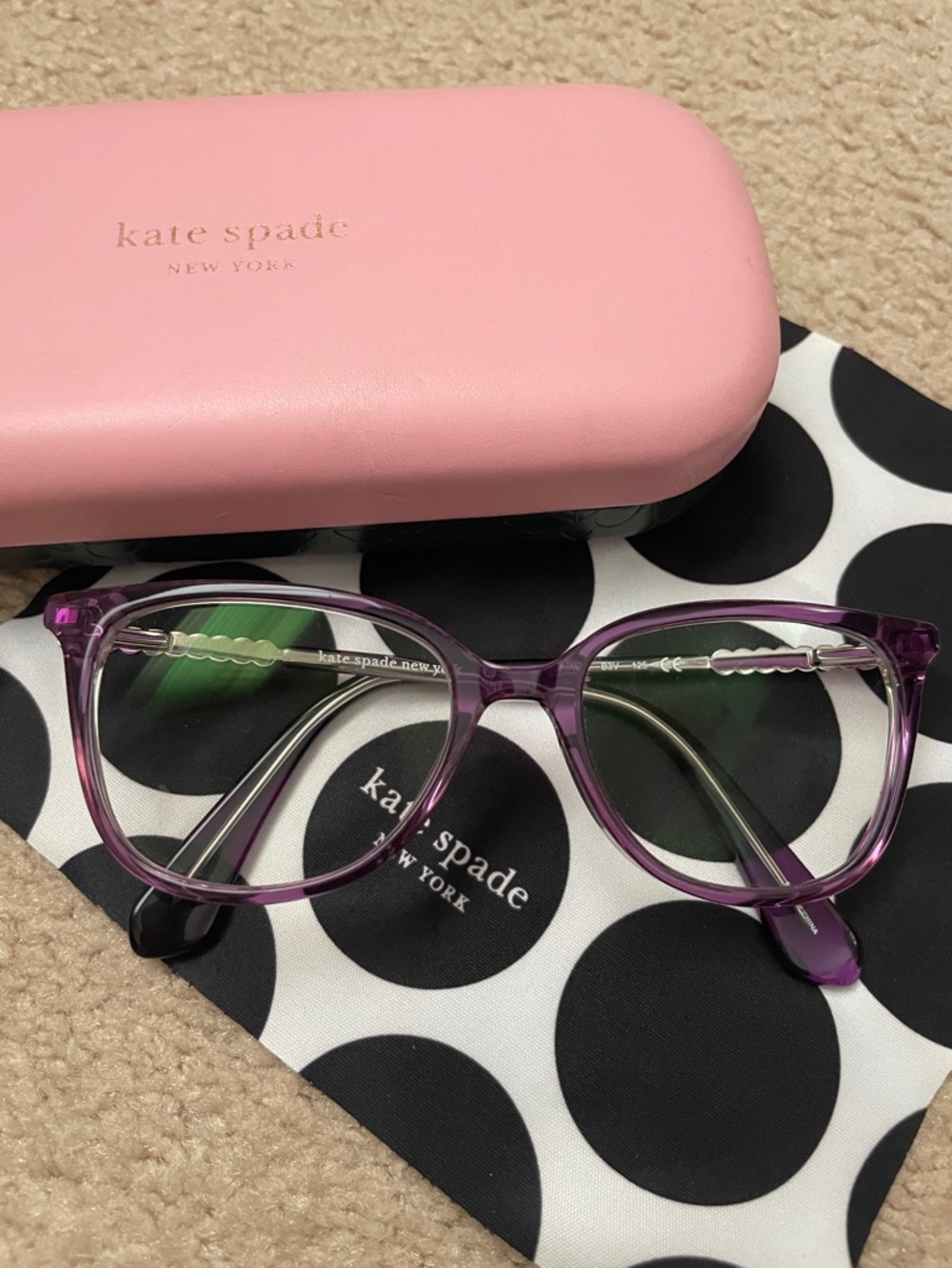 kate spade Kids Tahlia eyeglasses in violet